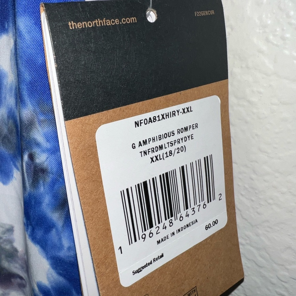 North Face Girls’ Printed Amphibious Class V Romper - Picture 7 of 7
